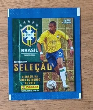 Envelope lacrado Figurinhas Estrelas da Seleção 2010.