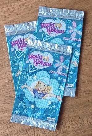 Envelope vazio Figurinhas Alto Astral Holly Hobbie.