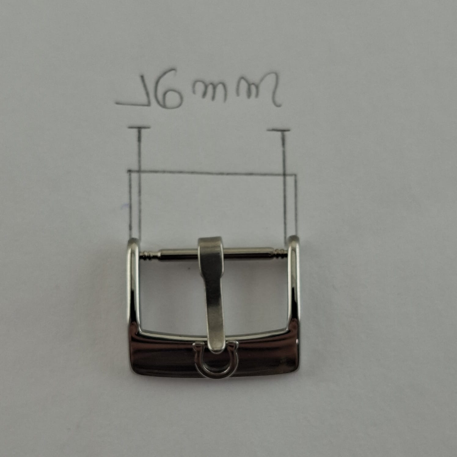 | Casa do Colecionador Fivela Omega Tam 16 mm Prateada