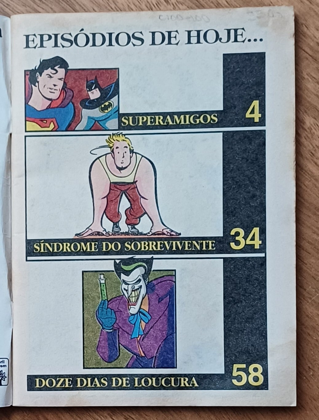| Casa do Colecionador G19g. Gibi Batman o desenho da tv 20 ed Abril 1995. O grande encontro.