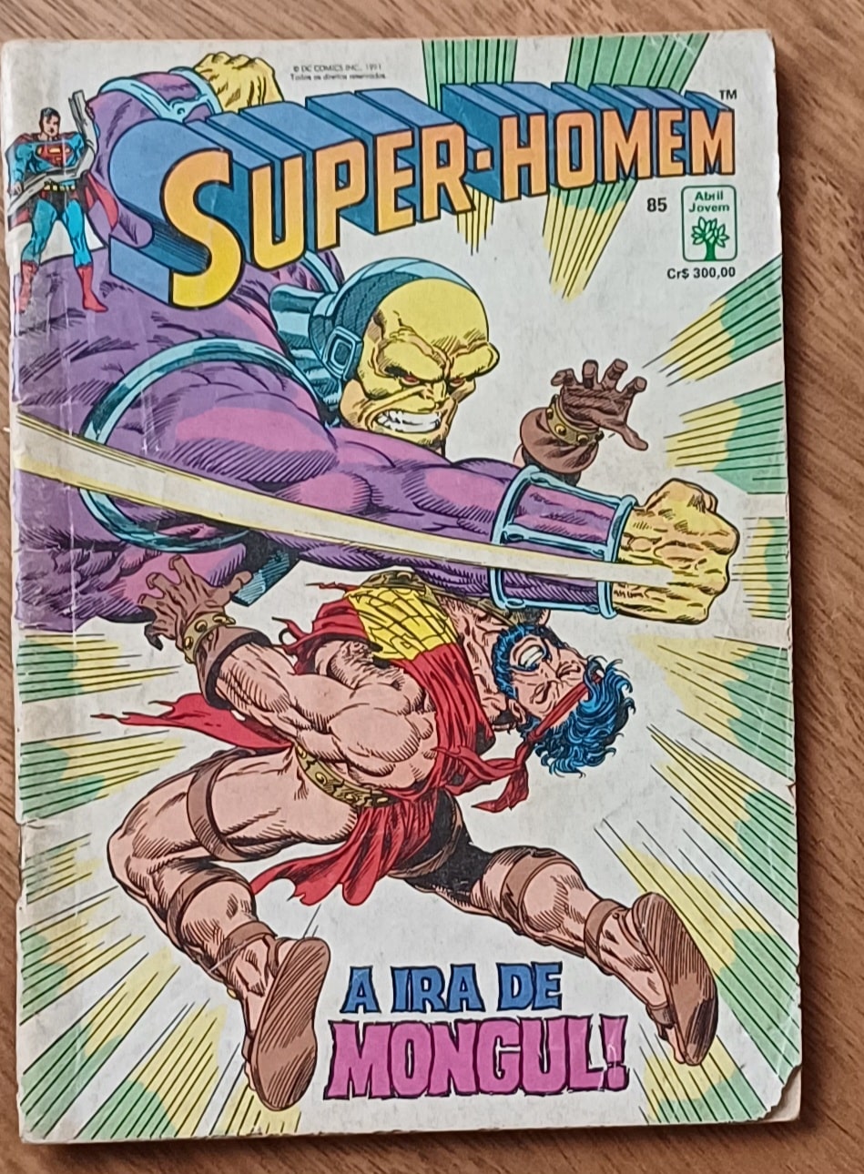 | Casa do Colecionador G19g. Gibi Super Homem 85 Abril 1991. Ira de mongul