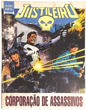 Graphic Marvel n° 2. Justiceiro: Corporação de Assassinos. Abril – 1990. HQ/Gibi raro.