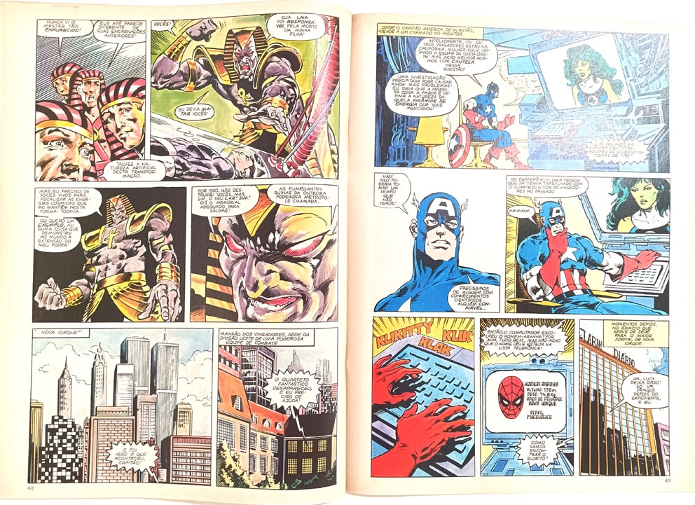 | Casa do Colecionador Graphic Marvel n° 3, A vingança do Monolito Vivo. Abril – 1990. HQ/Gibi raro.