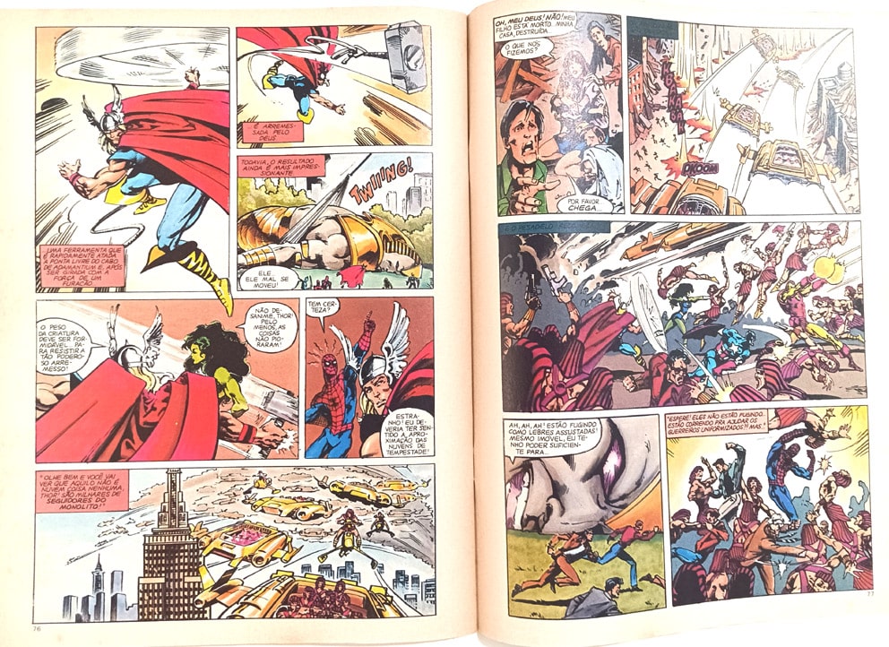| Casa do Colecionador Graphic Marvel n° 3, A vingança do Monolito Vivo. Abril – 1990. HQ/Gibi raro.