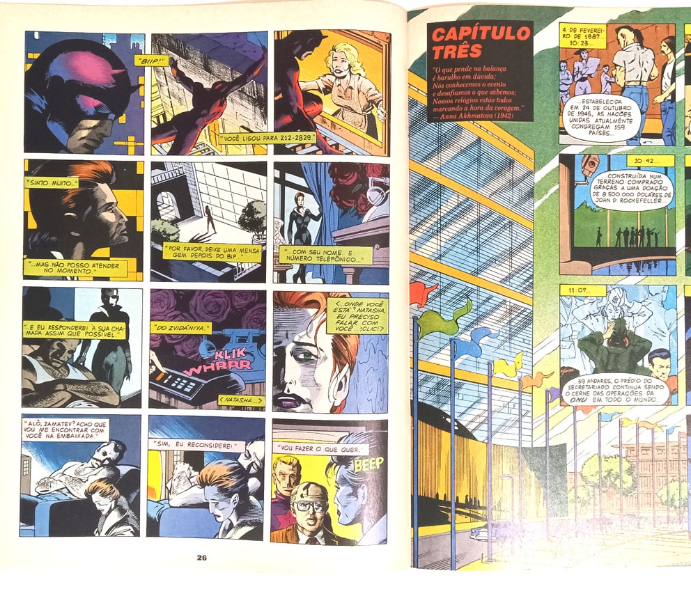 | Casa do Colecionador Graphic Marvel n° 7, Viúva Negra: A Mais Fria das Guerras. Abril – 1991. HQ/Gibi raro.