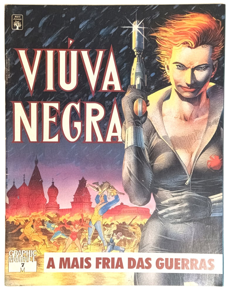 | Casa do Colecionador Graphic Marvel n° 7, Viúva Negra: A Mais Fria das Guerras. Abril – 1991. HQ/Gibi raro.