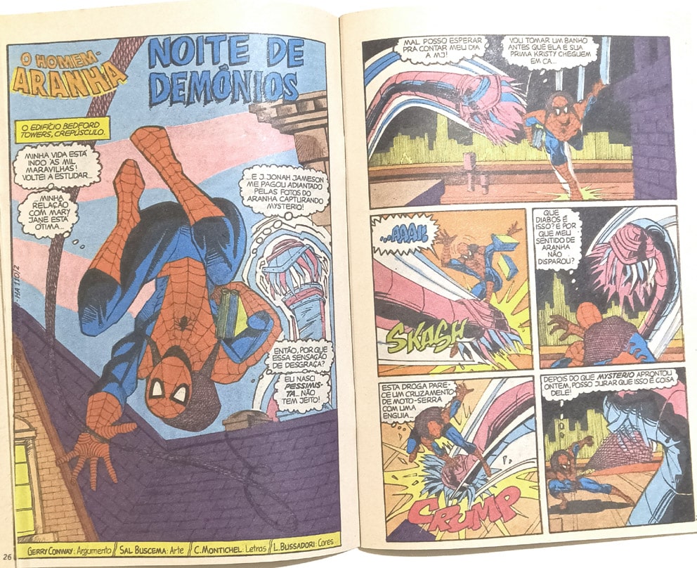 | Casa do Colecionador Homem-Aranha 1ª Série - n° 110 - Arco Inferno. Abril-1992. HQ/Gibi raro.