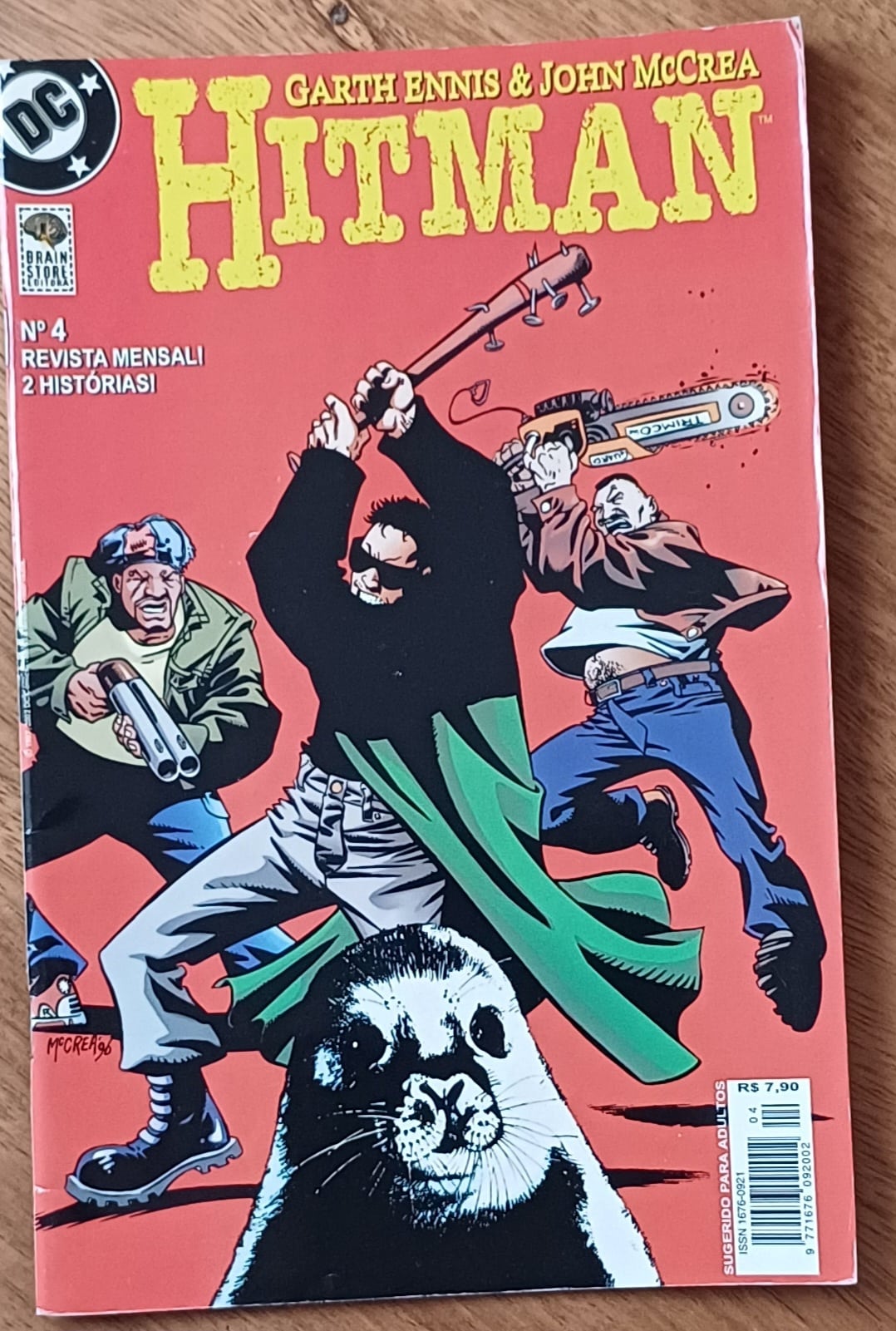 | Casa do Colecionador I26. Gibi Hitman 4 ed Brainstore 2002. Noite dis zumbis.