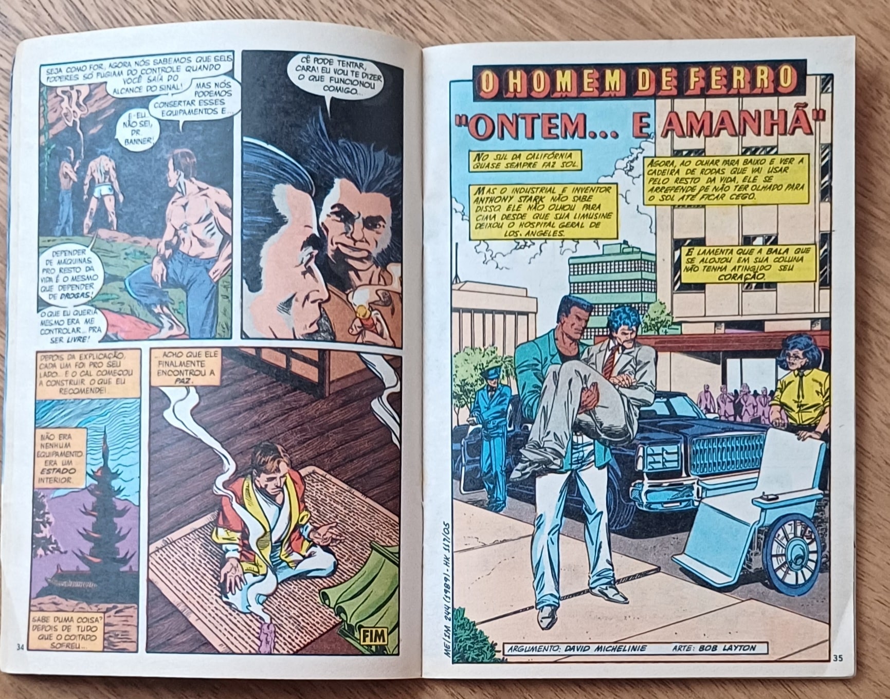 | Casa do Colecionador I26. Gibi Hulk 117 ed Abril 1993. Wolverine sem saída.