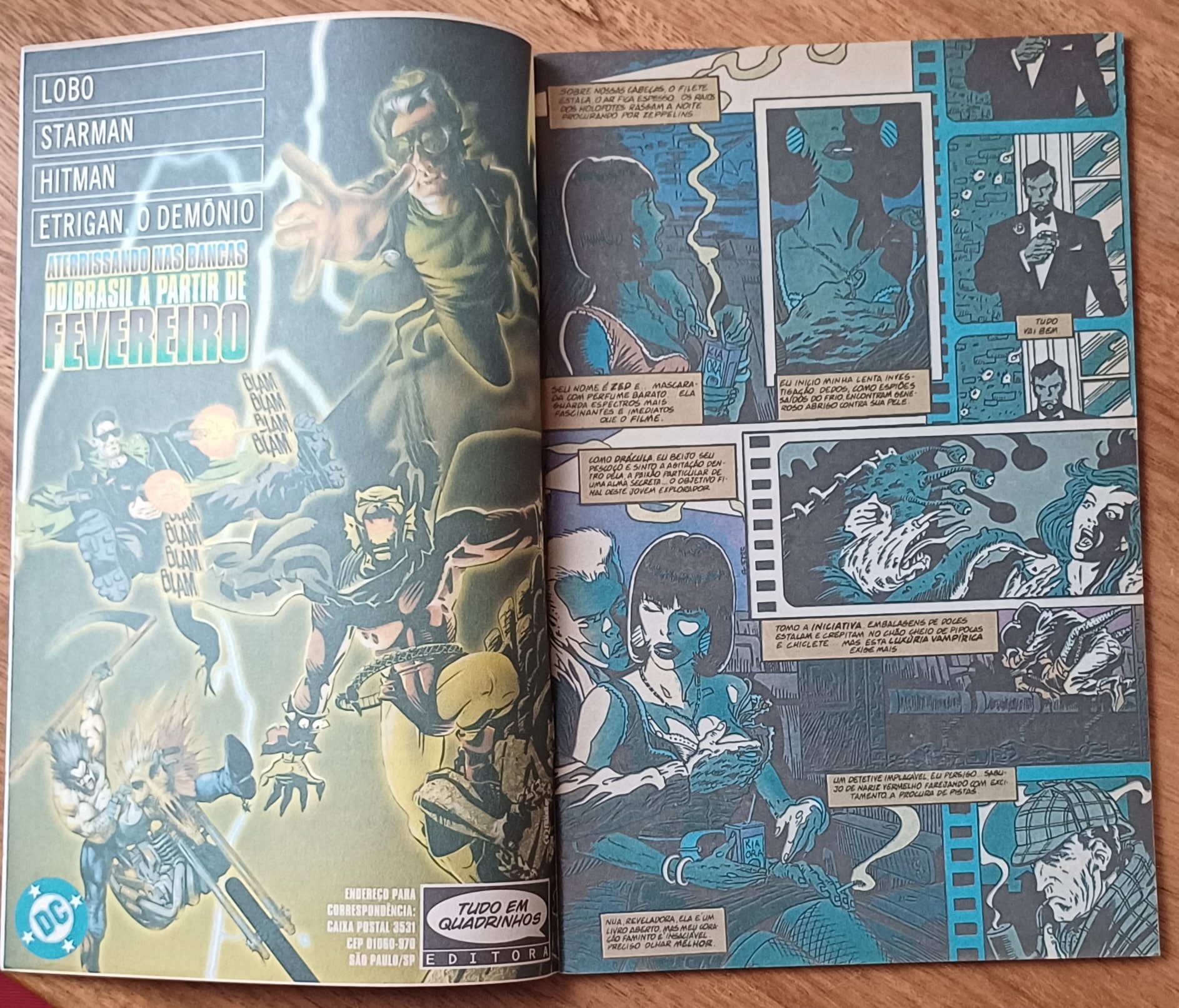 | Casa do Colecionador I26. Gibi John Constantine Hellblazer 7 ed Tudo em quadrinhos 1999. Fantasmas ba máquina.