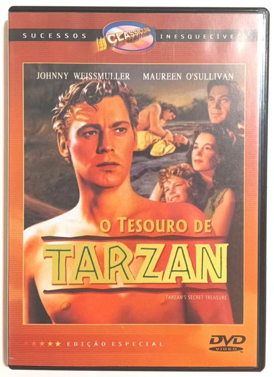 | Casa do Colecionador O Tesouro De Tarzan. Com Johnny Weissmuller. Dvd