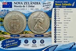 One Dólar 1972 FC Nova Zelandia Sku 0243