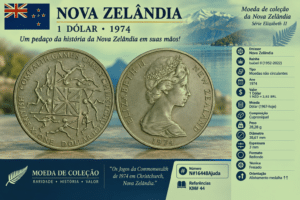 One Dolar 1974 Nova Zelandia Sku 0235