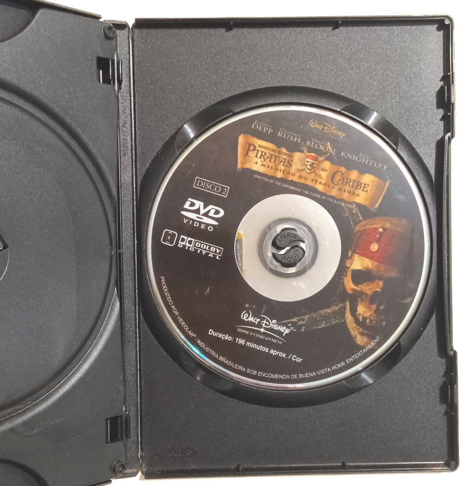 | Casa do Colecionador Os Piratas do Caribe, A Maldição do Pérola Negra. DVD Duplo