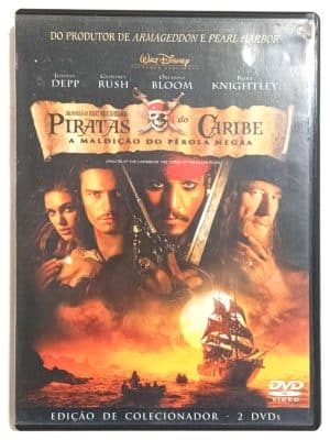 Os Piratas do Caribe, A Maldição do Pérola Negra. DVD Duplo