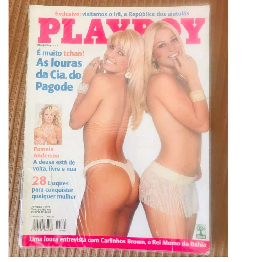 | Casa do Colecionador Playboy As Louras da Cia. do Pagode e Pamela Anderson - Nº 283 – Ano 1999 - Revista Lacrada