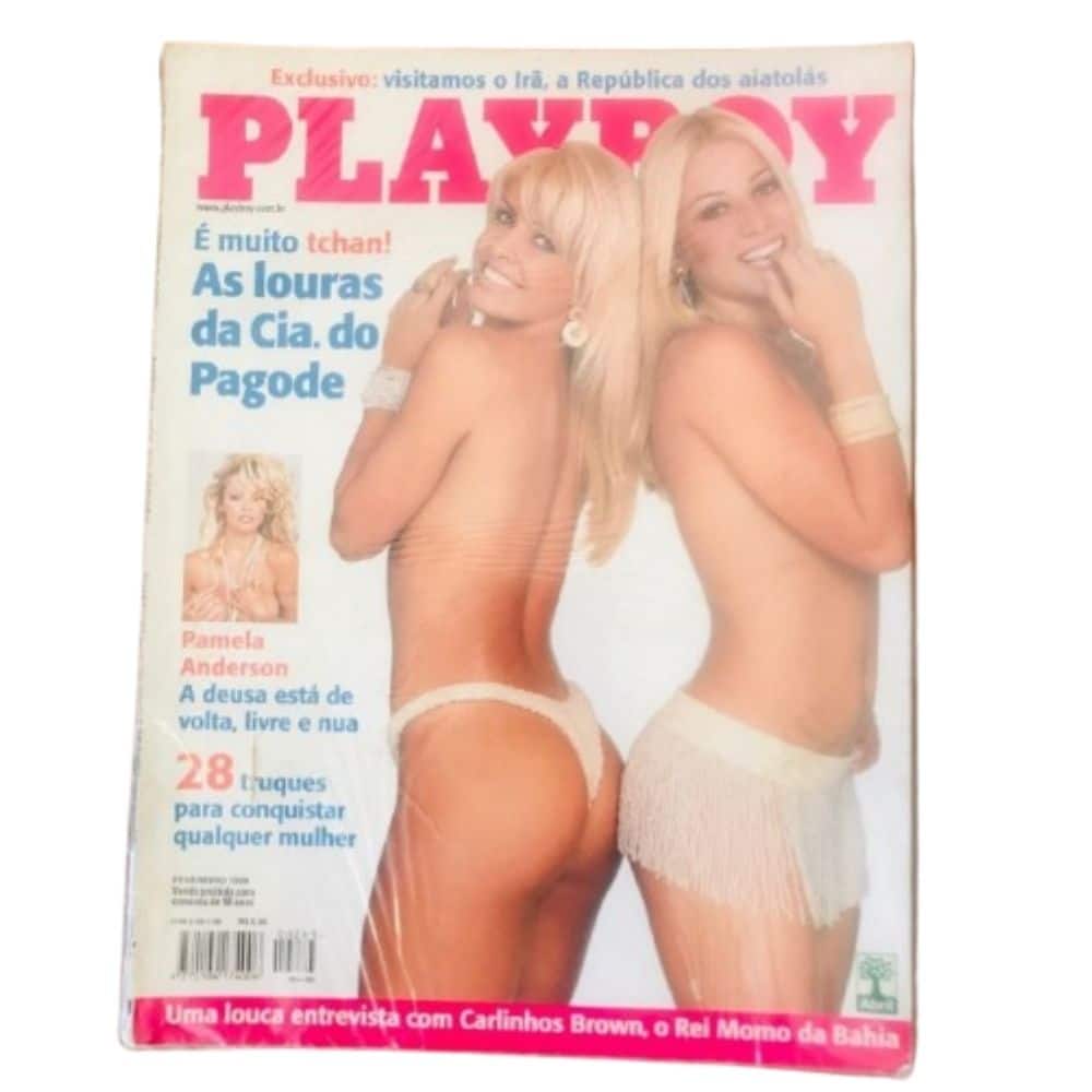 | Casa do Colecionador Playboy As Louras da Cia. do Pagode e Pamela Anderson - Nº 283 – Ano 1999 - Revista Lacrada
