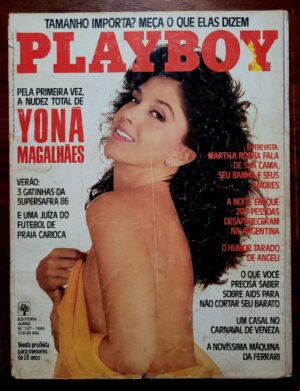 Playboy Nº 127 | Fevereiro/1986 | Yoná Magalhães | Sem Pôster | Estado Regular