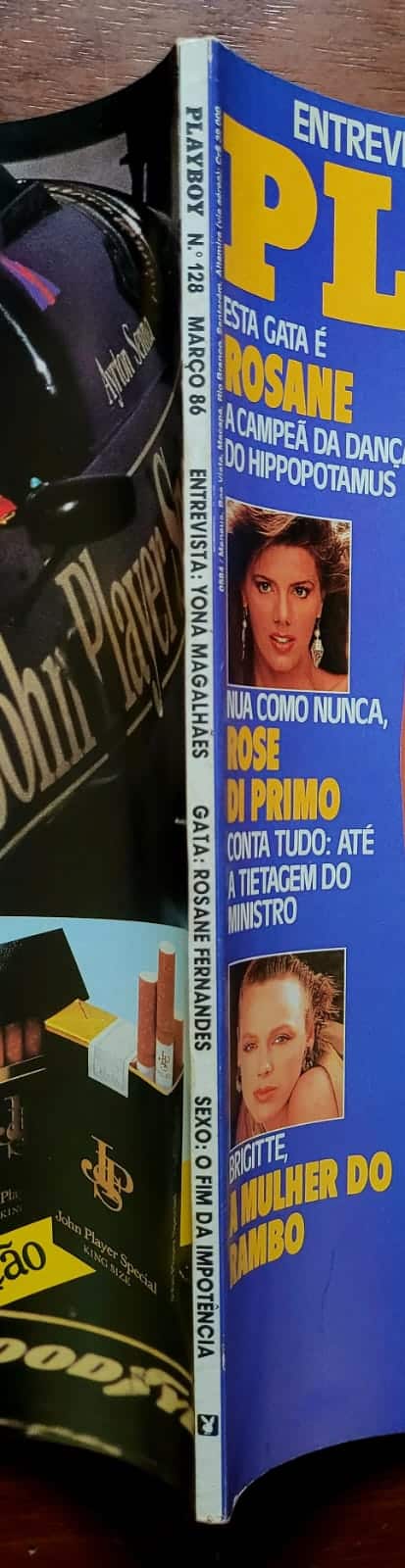| Casa do Colecionador Playboy Nº 128 | Março/1986 | Rosane Fernandes – Campeã da Dança do Hippopotamus | Pôster Presente | Ótimo Estado