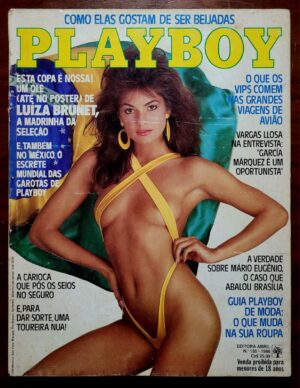Playboy Nº 130 | Maio/1986 | Luiza Brunet | Pôster Presente | 3ª Capa na Playboy - LEIA A DESCRIÇÃO