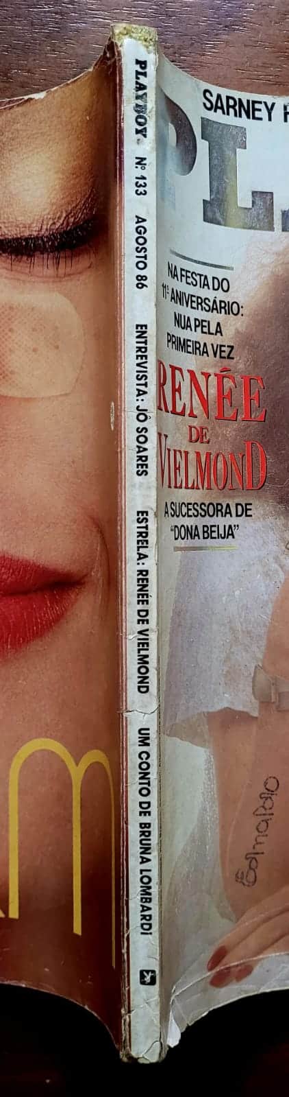 | Casa do Colecionador Playboy Nº 133 | Agosto/1986 | Renée de Vielmond | Pôster Teri Weigel | Edição de 11º Aniversário