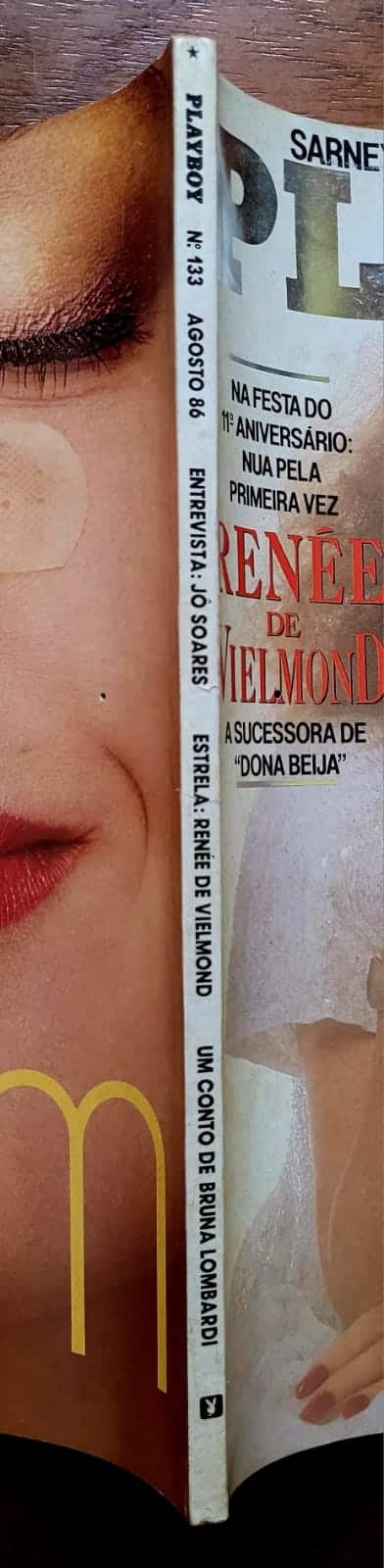 | Casa do Colecionador Playboy Nº 133 | Agosto/1986 | Renée de Vielmond | Pôster Teri Weigel | Edição de 11º Aniversário