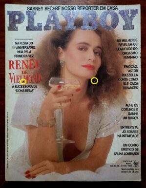 Playboy Nº 133 | Agosto/1986 | Renée de Vielmond | Pôster Teri Weigel | Edição de 11º Aniversário