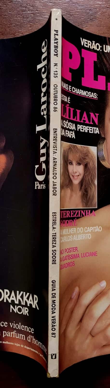 | Casa do Colecionador Playboy Nº 135 | Outubro/1986 | Lilian Ramos | Pôster Luciane Quadros | Exemplar de Assinante