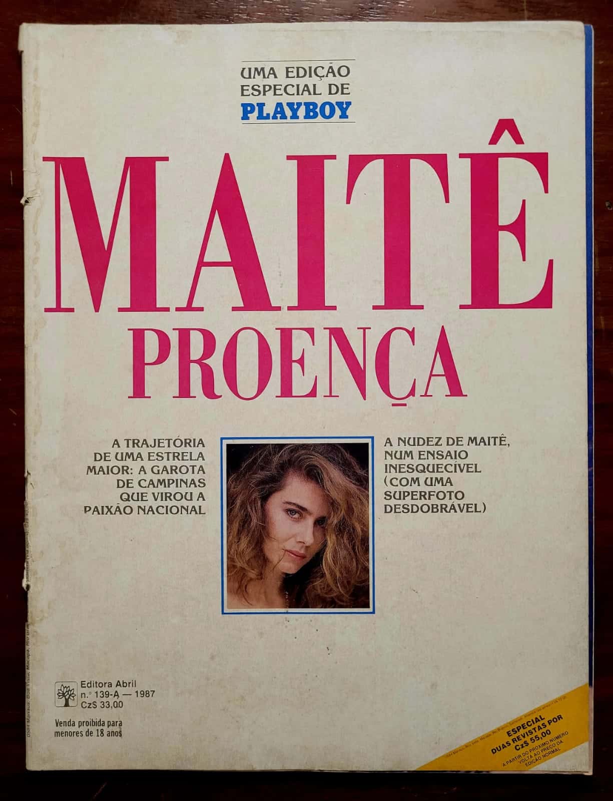 | Casa do Colecionador Playboy Nº 139-A | Fevereiro/1987 | Maitê Proença | Superfoto Desdobrável