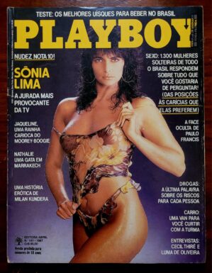 Playboy Nº 141 | Abril/1987 | Sônia Lima | Pôster Presente + Encarte Folha | Exemplar de Assinante