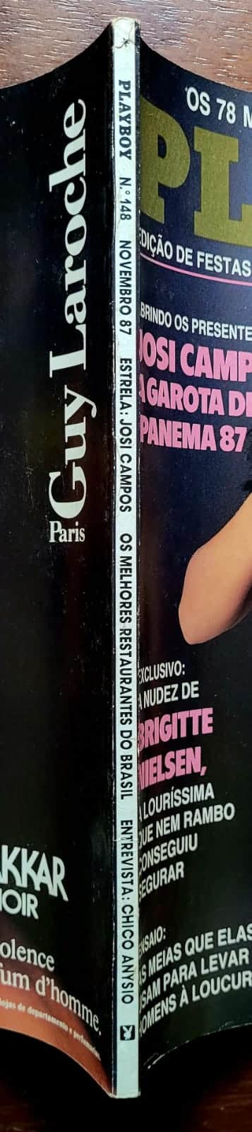| Casa do Colecionador Playboy Nº 148 | Novembro/1987 | Josi Campos - A Garota de Ipanema 87 | Pôster Presente | Exemplar de Assinante