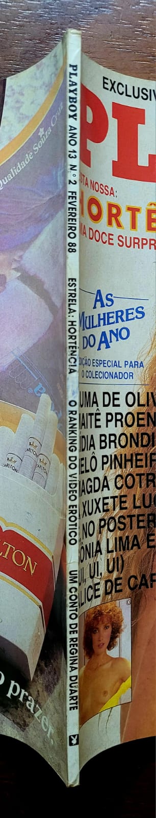 | Casa do Colecionador Playboy Nº 151 | Fevereiro/1988 | Hortência Marcari | Pôster Duplo Presente | Edição Regular de Banca
