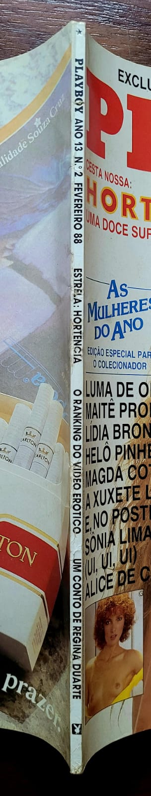 | Casa do Colecionador Playboy Nº 151 | Fevereiro/1988 | Hortência Marcari | Pôster Duplo Presente | Edição Regular de Banca
