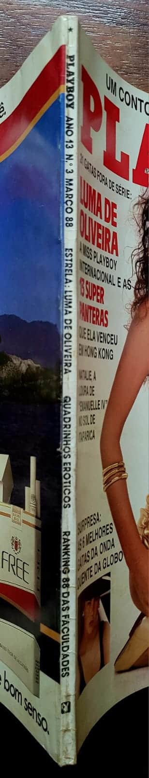 | Casa do Colecionador Playboy Nº 152 | Março/1988 | Luma de Oliveira - Miss Playboy Internacional | Exemplar de Assinante | Pôster Presente