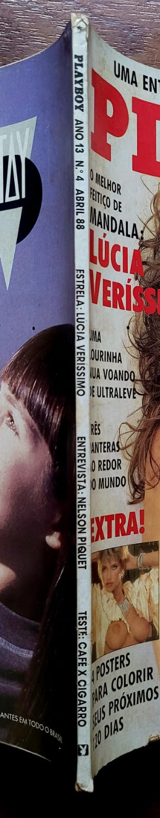 | Casa do Colecionador Playboy Nº 153 | Abril/1988 | Lúcia Veríssimo | 4 Pôsteres Presentes | Exemplar de Assinante