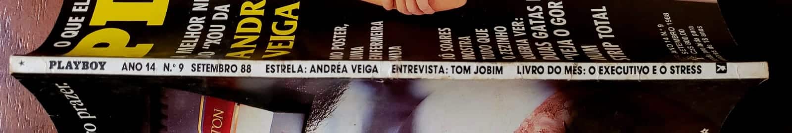 | Casa do Colecionador Playboy Nº 158 | Setembro/1988 | Andréa Veiga – A Primeira Paquita | Pôster da Susie Owens Presente | Exemplar de Assinante
