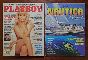 Playboy Nº 159 | Outubro/1988 | Jacqueline Meirelles – Miss Brasil 1987 | Pôster da Brandi Brandt + Suplemento Esportes & Náutica | Exemplar de Assinante