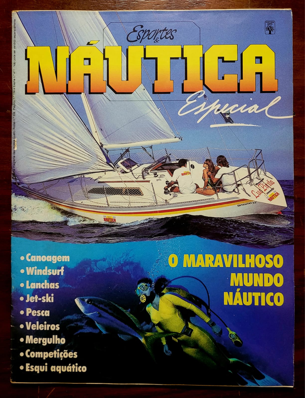 | Casa do Colecionador Playboy Nº 159 | Outubro/1988 | Jacqueline Meirelles – Miss Brasil 1987 | Pôster da Brandi Brandt + Suplemento Esportes & Náutica | Exemplar de Assinante (cópia)
