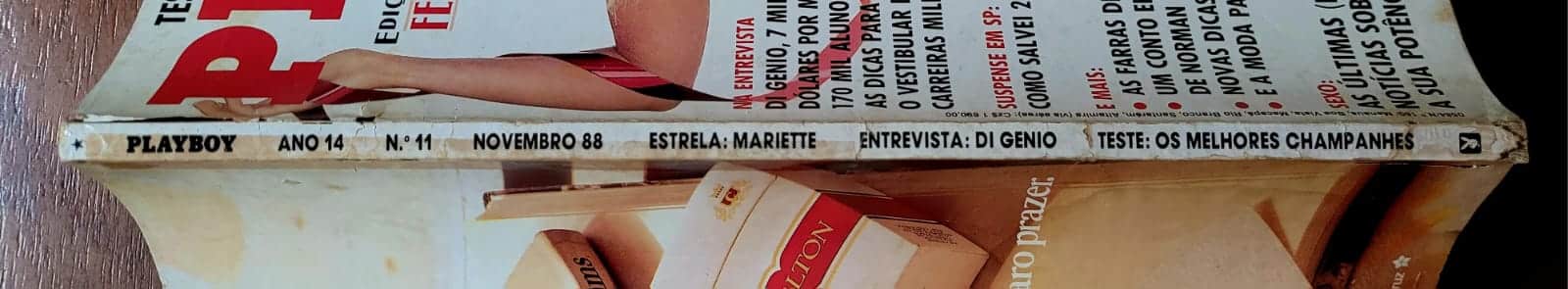 | Casa do Colecionador Playboy Nº 160 | Novembro/1988 | Mariette Detotto | Edição de Gala com Pôster de Pia Reyes Presente | Exemplar de Assinante
