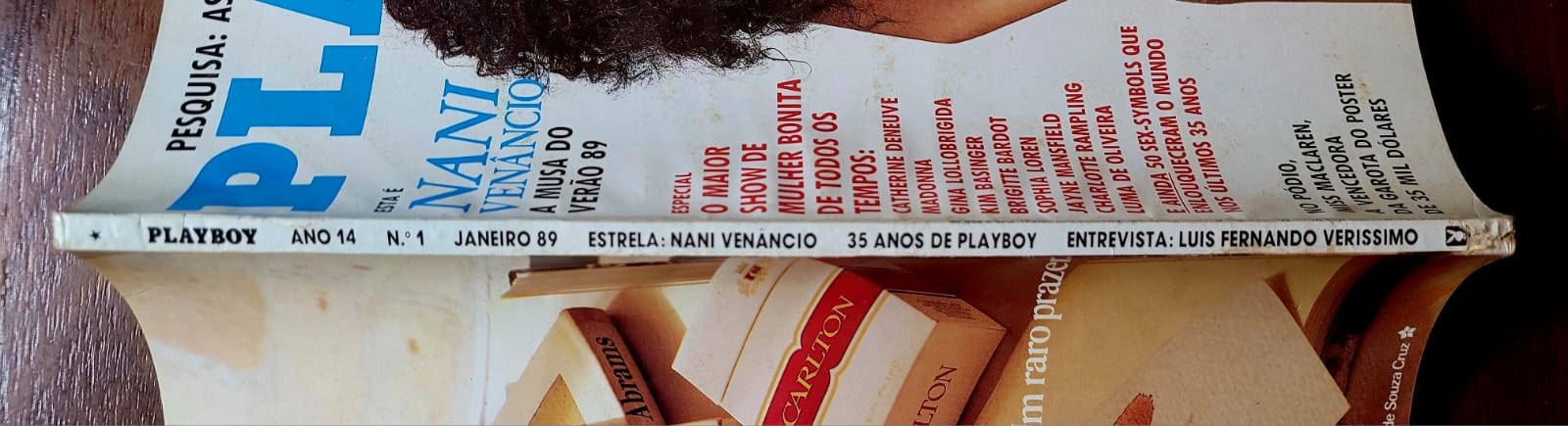 | Casa do Colecionador Playboy Nº 162 | Janeiro/1989 | Nani Venâncio | Edição de Gala | Pôster Presente | Exemplar de Assinante