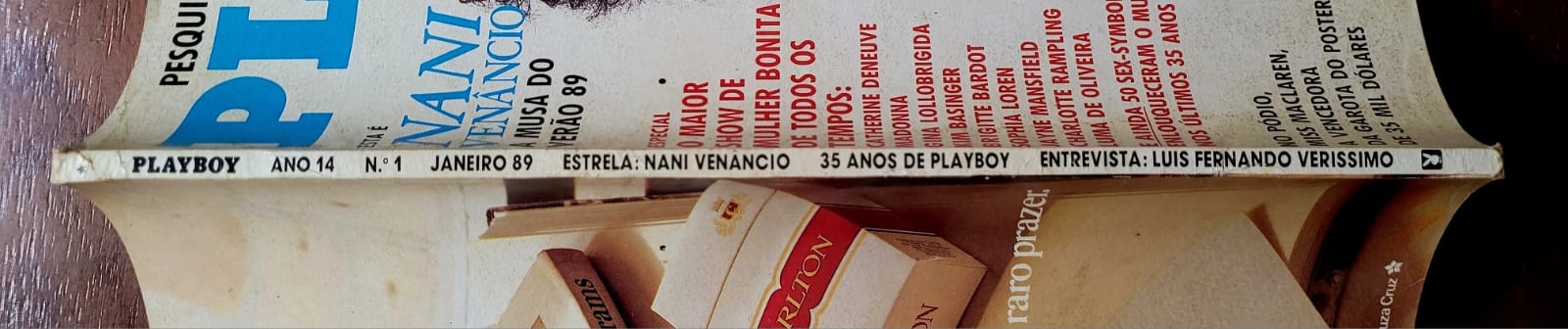 | Casa do Colecionador Playboy Nº 162 | Janeiro/1989 | Nani Venâncio | Edição de Gala | Pôster Presente | Exemplar de Assinante
