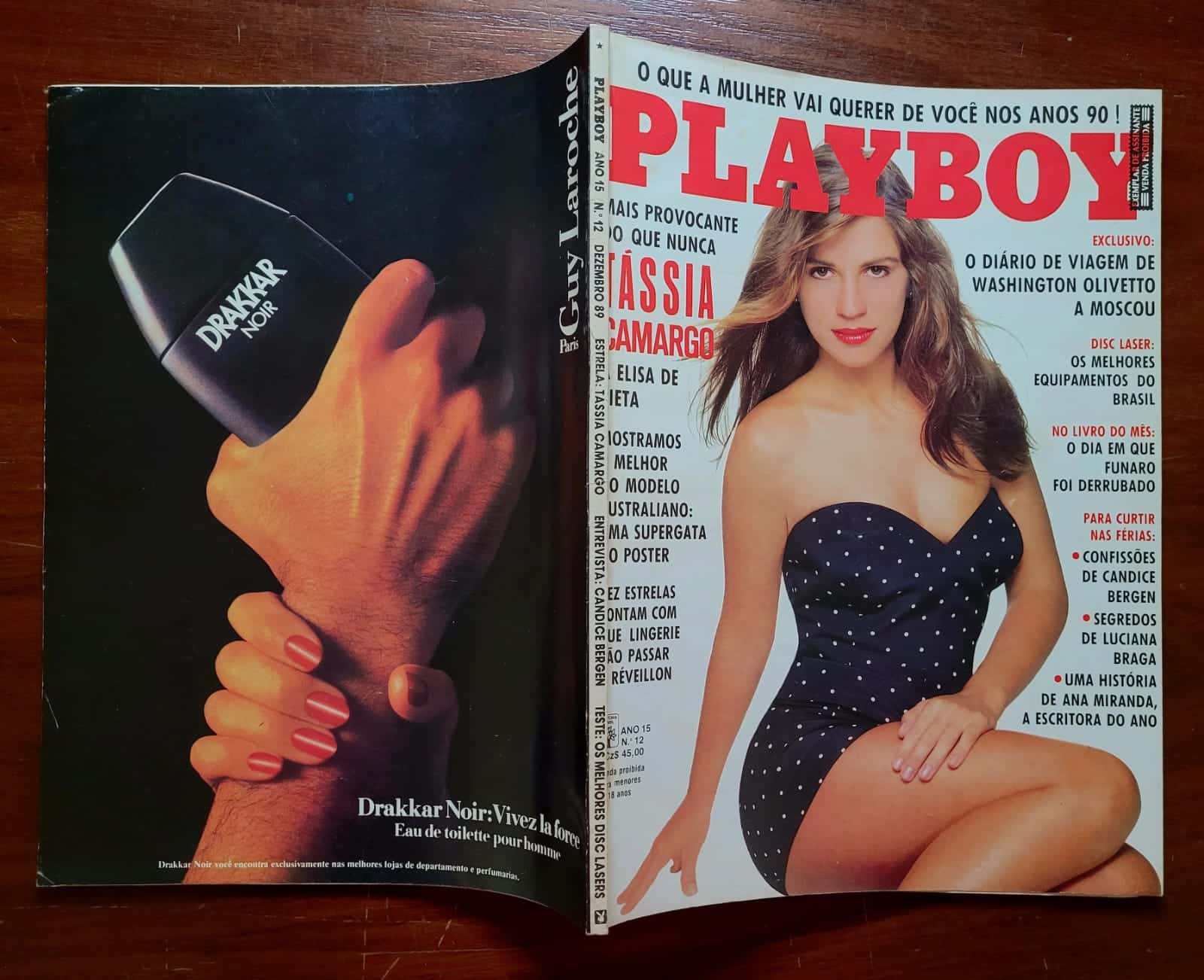 | Casa do Colecionador Playboy Nº 173 | Dezembro/1989 | Tássia Camargo — Elisa de Tieta | Pôster AUSENTE