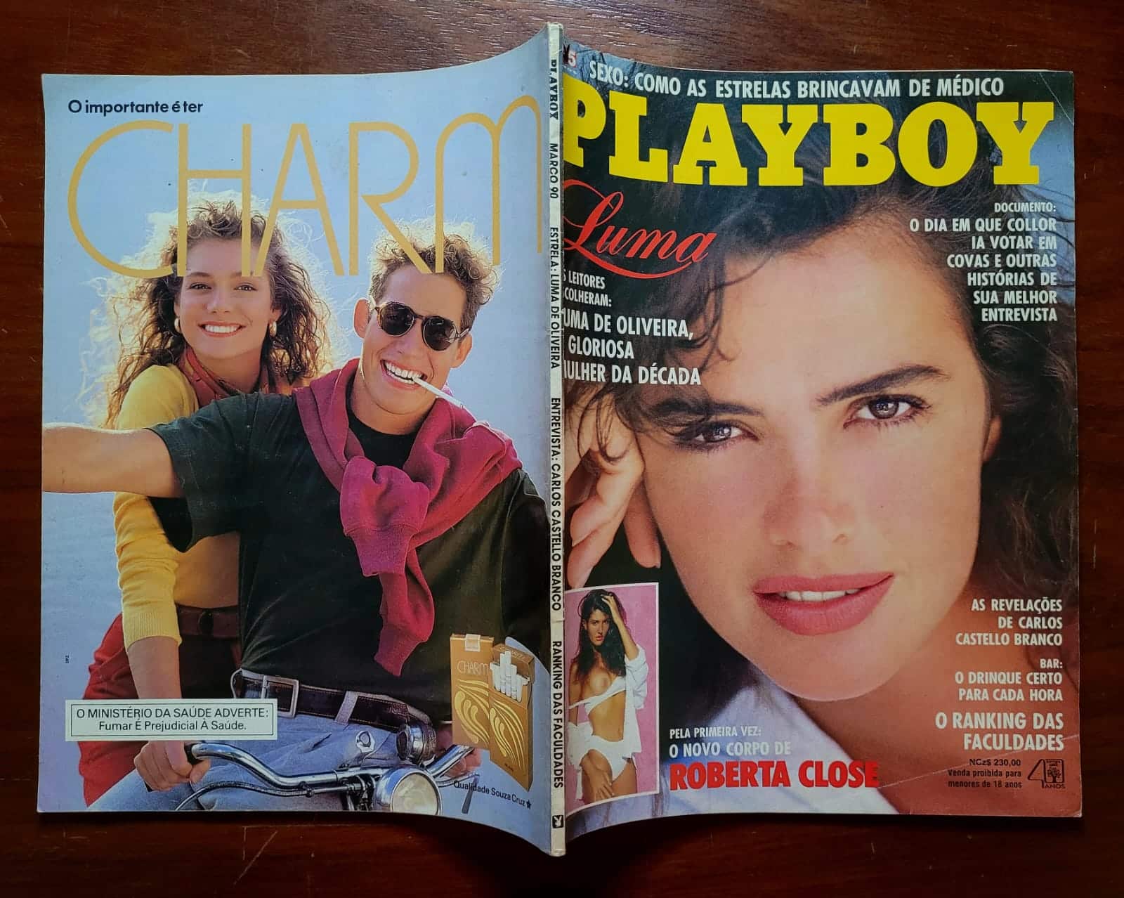 | Casa do Colecionador Playboy Nº 176 | Março/1990 | Luma de Oliveira — Mulher da Década | Pôster AUSENTE