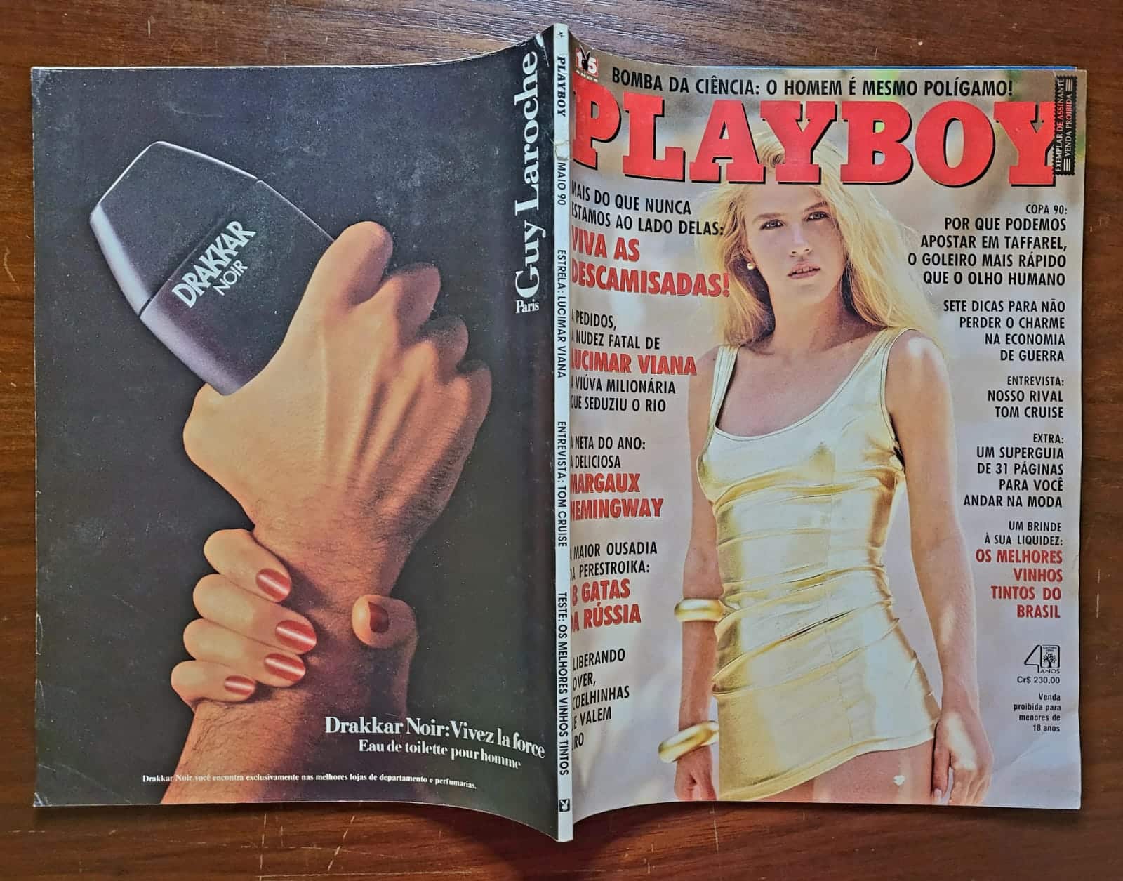 | Casa do Colecionador Playboy Nº 178 | Maio/1990 | Lucimar Viana | Pôster de Débora Driggs Presente | Exemplar de Assinante