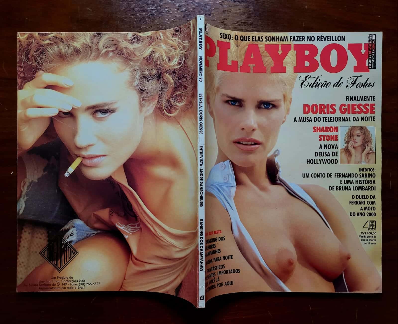 | Casa do Colecionador Playboy Nº 184 | Novembro/1990 | Dóris Giesse | Pôster de Jacqueline Sheen Presente | Exemplar de Assinante