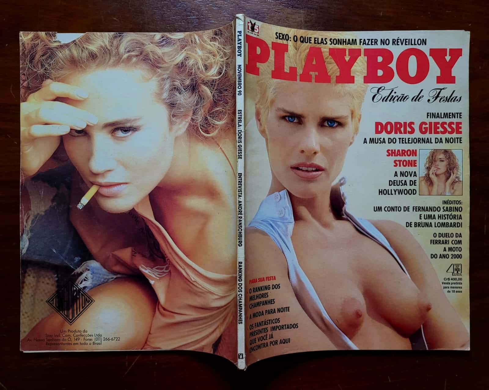 | Casa do Colecionador Playboy Nº 184 | Novembro/1990 | Dóris Giesse | Pôster de Jacqueline Sheen Presente