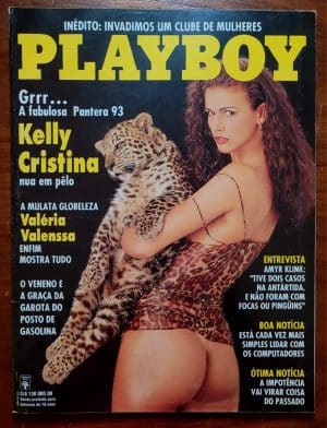 Playboy Nº 213 | Abril/1993 | Kelly Cristina - Pantera 93 | Pôster Presente | Edição Regular de Banca