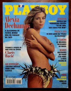 Playboy Nº 236 | Março/1995 | Alexia Dechamps | Edição de Banca | Pôster de Clarty Bacic