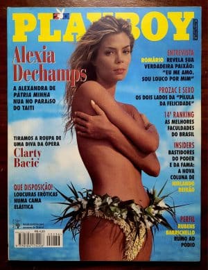 Playboy Nº 236 | Março/1995 | Alexia Dechamps | Exemplar de Assinante | Pôster de Clarty Bacic