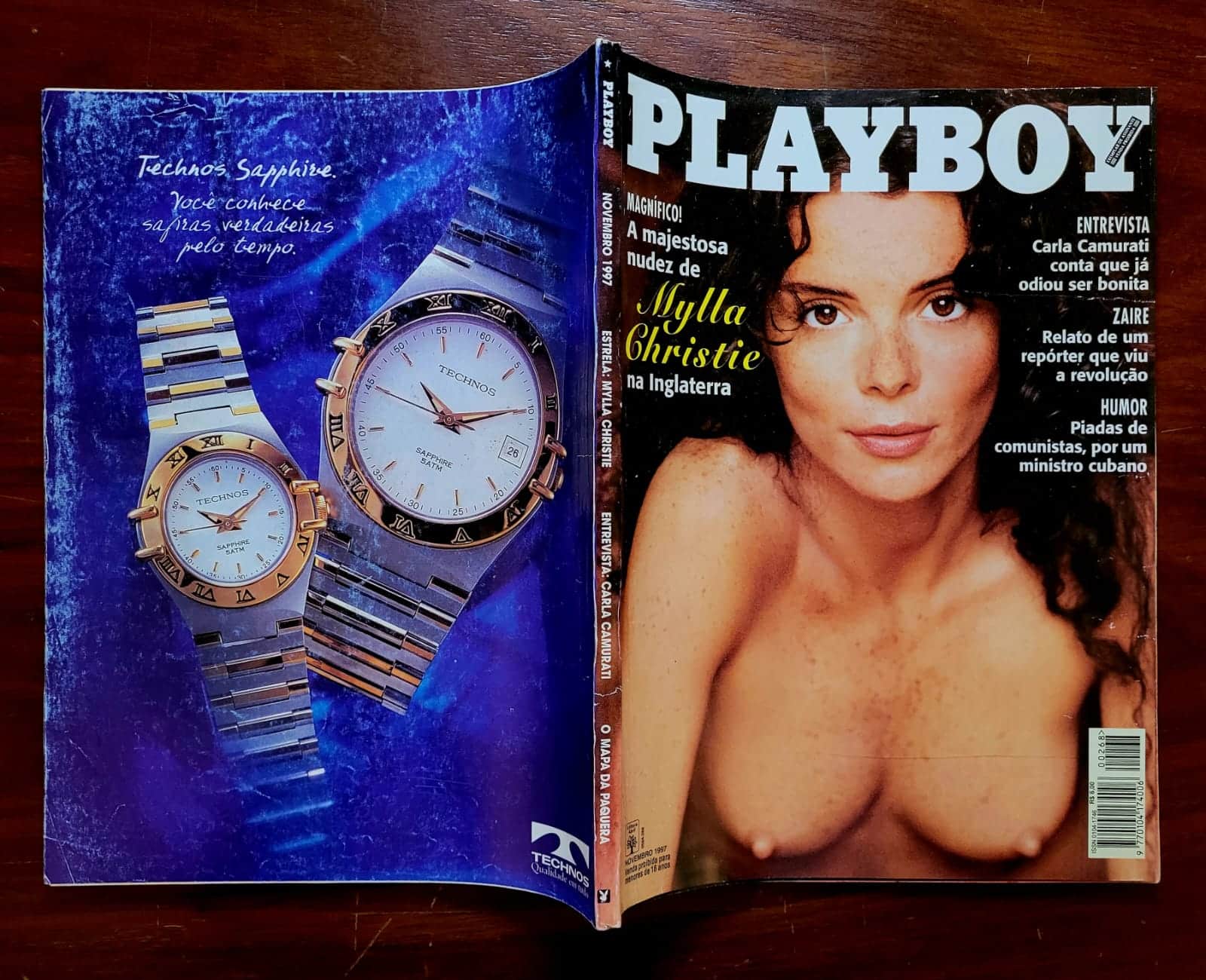 | Casa do Colecionador Playboy Nº 268 | Novembro/1997 | Mylla Christie | Entrevista Carla Camurati + Pôster Lucyenne Salles